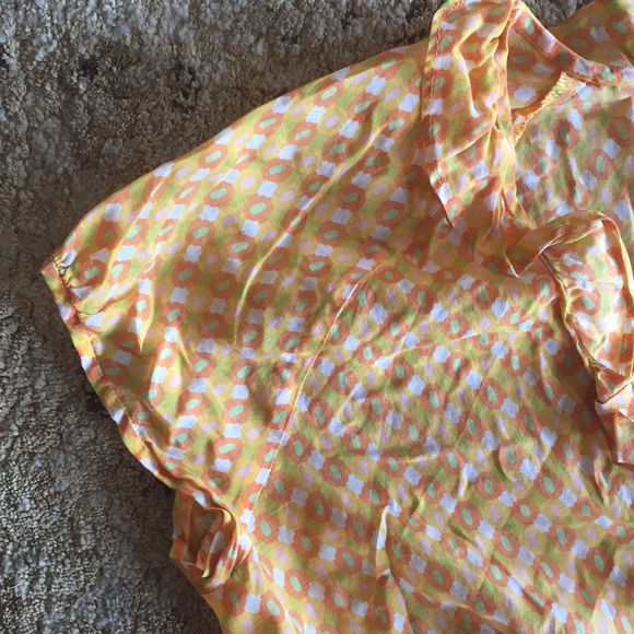 JCrew - size 12 Cotton/Silk Top - GORGEOUS! - Picture 4 of 6